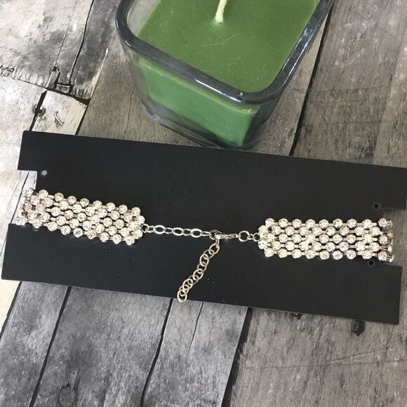 Cristabelle Crystal Rhodium Choker - Picture 8 of 8